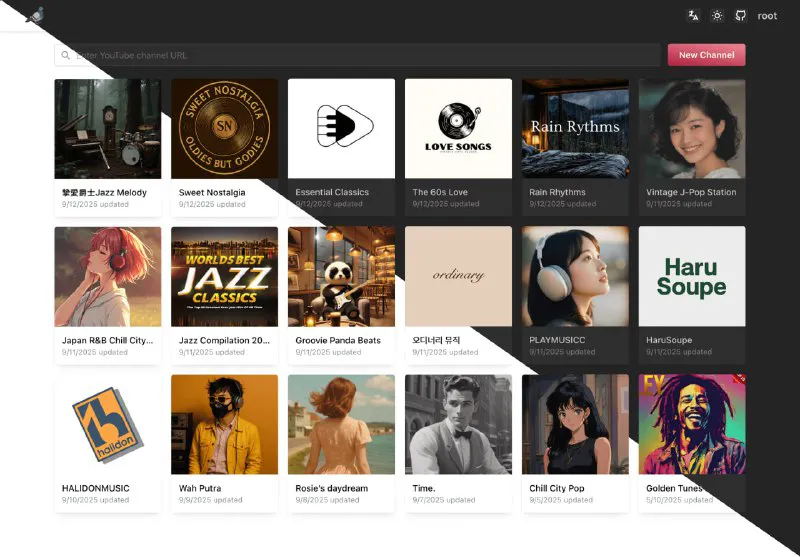 PigeonPod：YouTube视频转播客，免费开源，去广告，自动同步RSS订阅