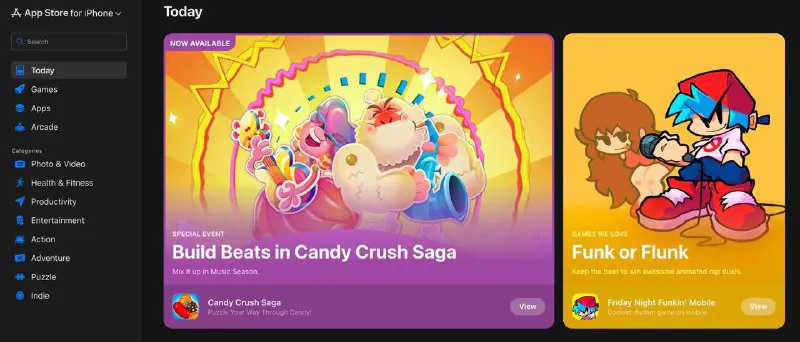 苹果App Store网页版上线：在线浏览iOS应用，无需设备