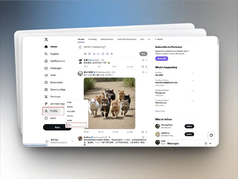 推特个人主页快捷扩展插件：X/Twitter浏览效率翻倍，快速跳转与双窗口阅读