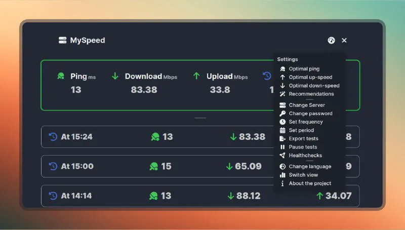 MySpeed：开源轻量级网络速度测试与监控工具