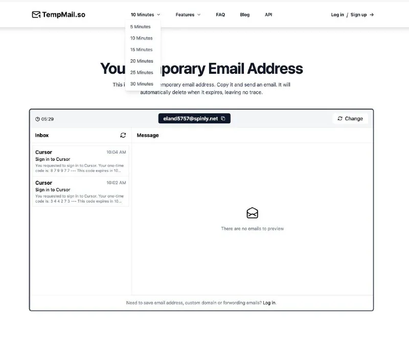 TempMail.so 临时邮箱 - 免费无广告，保护隐私防骚扰