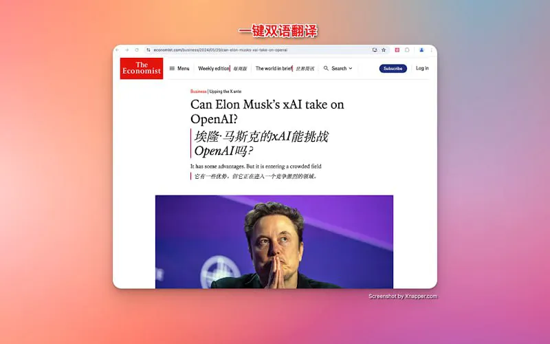 流畅阅读：AI驱动浏览器翻译，高效隐私无忧